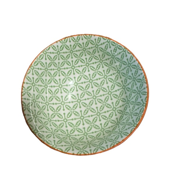 Ooh La La! by BIA Sushi Rice Ramen Bowl SET OF TWO Yellow Green Print Serveware - Picture 5 of 13